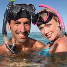 Adult Scuba Diving Mask, Tempered Glass One-Piece Mask, Protective Anti-Water Anti-Fog Goggles, Outdoor Sports, Water Sports, Swimming Goggles - Black Anti-fog + Waterproof Earplugs - View 8