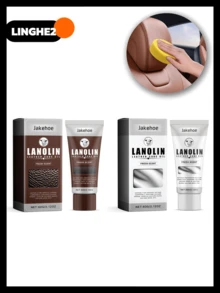 Schuh-, Taschen-, Stuhl-Pflege Wachs Öl & Politur Serie, Lederpflege, echter Lederreiniger, Braun/Weiß/Schwarz