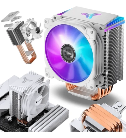 Ventilador Pc Disipador Cpu Radiador 4 Tubos Para Inter Amd