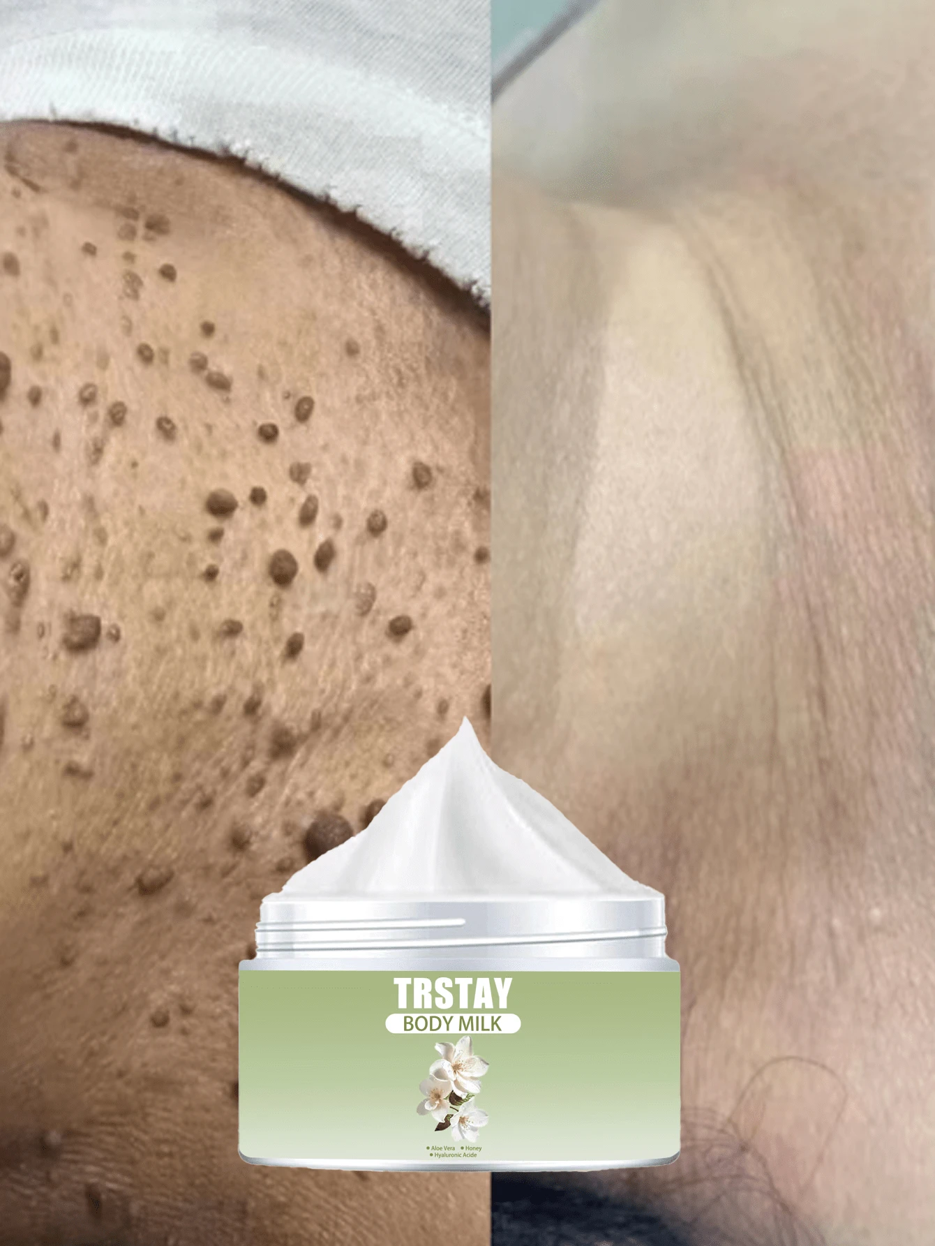 Deep Hydration Moisturizing Body Cream For Night Use Long Lasting Nourishment Soothes Stubborn Micro Particles For Smooth Elastic Skin Whitening Effect Enriched With Vitamin E - 彩色 - 查看 1