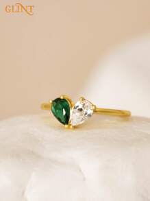 Custom Heart Birthstone Ring , Personalised 2 Birthstone Ring , Mothers Jewellery , Birthday Gift For Her , Stackable Ring , Bridesmaid Gift,Perfect For Weddings, Unique Women's Jewelry, Christmas Birthday Gift For Her,Gift For Her, Best Gift For Mother's Day, Valentine's Day, Easter,Daily Wear,For Birthdays,For Party