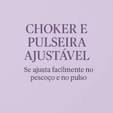 Organic V-Necklace Choker And Bracelet - Adjustable - Gold And Silver - Fashion Accessory - Gold - View 3