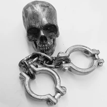 Accessoires de costume Menottes de prison Chaîne de poignet Halloween, Ensemble de fournitures pour fête