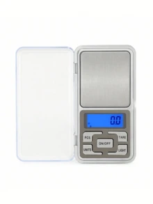 1pc Flip Cover 0.01g/200g High Precision Weighing Dedicated Multifunctional Digital Electronic Scale, Jewelry Scale, Mini Stainless Steel Electronic Scale, Pocket Size Digital Scale, Gold Balance Scale, Portable Pocket Scale, Pharmaceutical Jewelry Electronic Scale, Kitchen Scale, Useful Tool, Kitchen Supplies Fine Weighing Food Ingredients ,Digital Pocket Scale, Suitable For Jewelry Scale, Easy To Carry