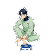 1 pieza Llavero de anime Bluelock, llavero acrílico de música Isagi, llavero de anime Nagi, correa para móvil Bachira, llavero de coche, dije de mochila escolar Chigiri, accesorio lindo para bolso, accesorios de coche, letra de 15 cm