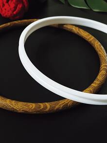 1pc/3pcs Set, Round/Oval Embroidery Hoops, Sewing Embroidery And DIY Hand Cross Stitch Frame Auxiliary Tools - Brown - View 3