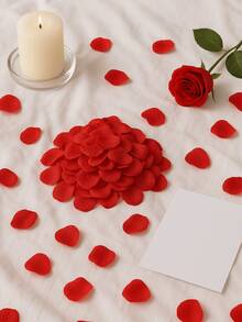 1000 Artificial Rose Petals For Romantic Parties - 紅色 - 查看 5