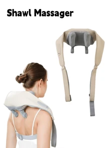 HYUNDAI Massage Shawl Neck Massager, With Heating Function, Rechargeable Vibration, Massages Trapezius Muscle, Simulates Human Hand Massage For Neck And Shoulders
