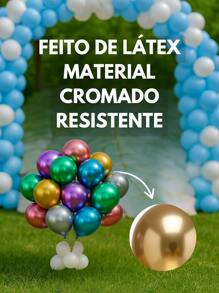 Metallic Balloon Balloon 25 Units - No. 9 Party Decoration