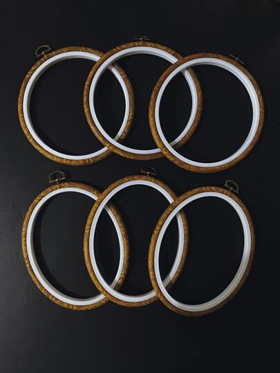 1pc/3pcs Set, Round/Oval Embroidery Hoops, Sewing Embroidery And DIY Hand Cross Stitch Frame Auxiliary Tools