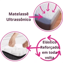 Capa Protetora Colchão Casal Box Impermeável Com Elástico