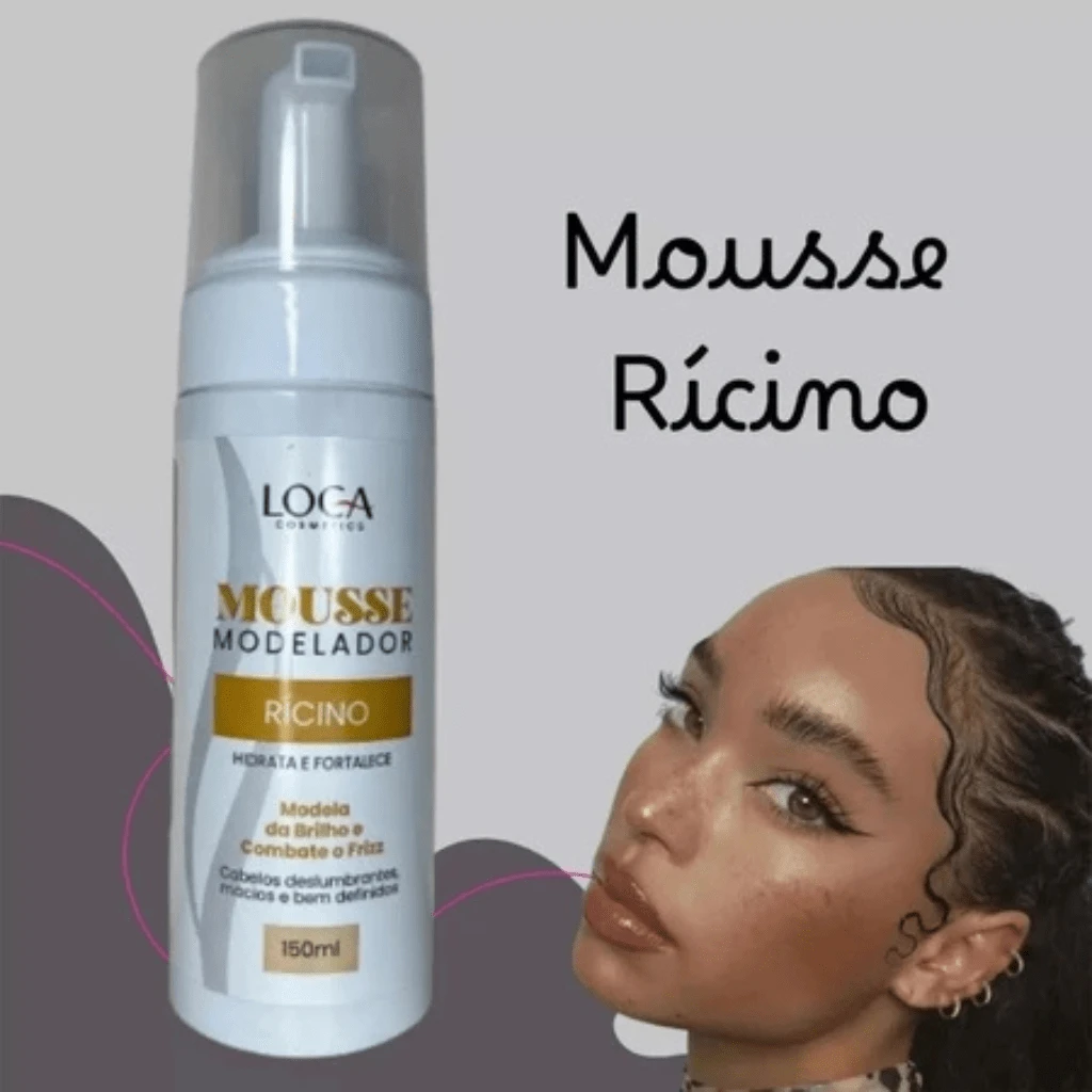 Professional Styling Mousse - Loca Cosmetics - 150ml - Cây thầu dầu - Xem 1