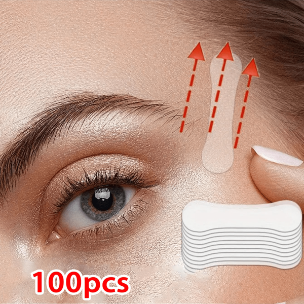 50/100 Stücke V-Form unsichtbare Pflaster gegen Falten für die Nacht, Faltenpflaster für Gesichtslifting, Hals-Tape, Gesichts-Tape, Kinesiologie-Tape für Gesicht, Stirn, Augenbrauen, Lächelfalten, Mund, Lippen