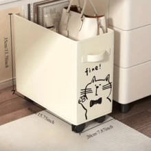 Under-Desk Rolling Storage Cart - Essential For Mobile Office Organization, Office Storage Basket, Workstation Bag Storage, Under-Desk Storage Rack, Wheeled Cart, Dormitory Floor-Standing Movable Storage Rack,Very Suitable For Halloween, Christmas, Thanksgiving And Other Holiday Gifts - Multicolor - View 3