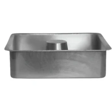 Forma Quadrada De Alumínio Polido Grosso Com Cone Canudo