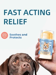 狗狗护理霜 40g，狗爪保护，保湿狗爪霜，形成隐形屏障，保护和治愈破裂的爪子，适用于破裂和受损的爪子、鼻子和肘部，保护爪子免受极端天气的影响。 - 彩色 - 查看 4