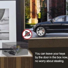 Set Of 1 Faraday Box With 2 Faraday Bags, RFID Box & Signal Blocking Pouch For Car Keys, Keyless Entry Car Key Protector, Anti-Theft Signal Blocking Cages, Key Fob Protector, Signal Blocker For Keyless Fob For Car Keys Phones - 3pcs - View 4