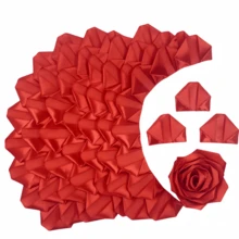 100 Piezas de Pétalos de Rosa de Cinta de Seda Hechos a Mano - Piezas Semiterminadas Perfectas para Rosas Eternas DIY, Ramos de Flores Eternas, Bouquets, 100 Piezas de Pétalos de Rosa de Cinta de Satén Premoldeados para el Día de San Valentín, Día de la Madre, Día del Padre, Aniversario, Boda, Cumpleaños, Fiesta, Compromiso, Graduaciones - Multicolor - Ver 18