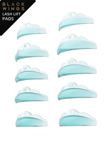 BLACKWINGS 5pairs Transparent Lash Lifting Cushion Pads And Keratin Lash Lifting Molds, Silicone Eyelash Curler, Eyelash Enhancing Tool For Makeup And Beauty, Reusable Eyelash Lifting Pads - Baby Blue - View 11