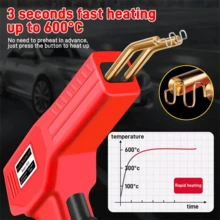 New Plastic Welder With Welding Nails And Pliers Overheating Protection Plastic Welding Gun Auto Bumper Repair Tool Kit Portable Soldering Iron Gun Welding Set, Without Battery - Xem 8