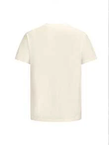 Sade Adu Portrait Men's Summer Casual Loose Soft 100% Cotton Crew Neck Short Sleeve Khaki T Shirt,Singer Photo Design, Breathable Lightweight Fashion,Matching Jeans Or Shorts For Music Fans, Daily Style. - 卡其色 - 查看 2