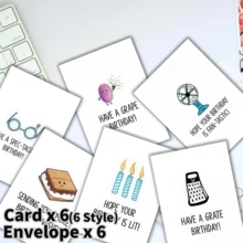 12 张有趣而独特的生日贺卡，带信封 - 适合任何人，包括感谢卡和礼品卡 - 独特的礼物、生日装饰、生日 - 均碼 - 查看 7