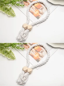 1/2/4/8 szt. Magnetyczne uchwyty do zasłon okiennych, proste drewniane klamry z frędzlami, odpowiednie do sypialni, salonu, kuchni i dekoracji domu