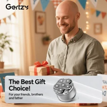 1pc High Power Electric Shaver, Bald Head Trimmer, Magnetic Floating Shaving Head, Ultra-Thin Dual Foil, Adjustable Gear, Type-C Charging, Compact & Portable, Men's Electric Razor, High-Quality Gift For Father's Day, Valentine's Day, Christmas - Multicolor - View 8