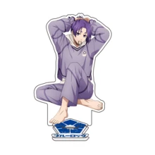 1 pieza Llavero de anime Bluelock, llavero acrílico de música Isagi, llavero de anime Nagi, correa para móvil Bachira, llavero de coche, dije de mochila escolar Chigiri, accesorio lindo para bolso, accesorios de coche, letra de 15 cm