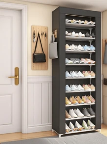 Zapatera con Cubierta de Tela con ,10 Niveles Organizadores de Zapatos,Zapatera De Closet ,Organizador Zapatos,Caja de zapatos, zapatero multifuncional,Zapatera , Marco Metal,Estructuras de Acero y Conectores de Plástico,Ahorra espacio, fácil de montar, resistente y duradero, Para Almacenar y Guardar los Zapatos,Adecuado para entrada, salón, habitación