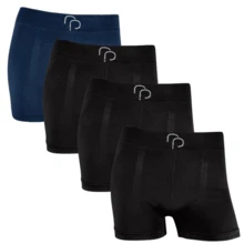 Rafa Parize Kit Of 4 Men's Boxer Briefs RP Original Adult Premium - 3Black/1Navy - View 1
