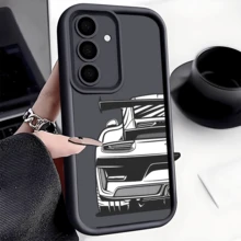 时尚赛车防摔手机壳，加厚防滑保护套，适用于 、Honor、Redmi、Galaxy，防水防震防刮 - 黑色 - 查看 2