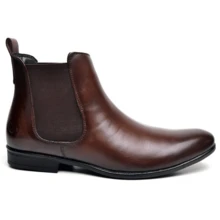 Berganno Men's Chelsea Boot In Genuine Leather, Classic, Elegant, Short Shaft - Rỉ Nâu - Xem 7