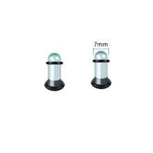 SWANJO 2 件玻璃耳塞拉伸套件短锥形扩张器 1.6-16 毫米拉伸耳道和耳塞身体穿孔饰品 - Glass - 查看 12