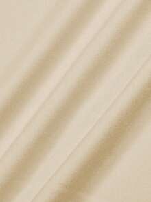 Conjunto informal de camiseta color crema y shorts rosas a rayas para mujer con estampado "Fe sobre miedo", manga corta y cuello redondo. - Albaricoque - Ver 3