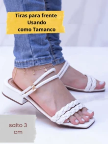 Women's Sandal Low Block Heel Comfortable Clog Wedding - Rỉ Nâu - Xem 4