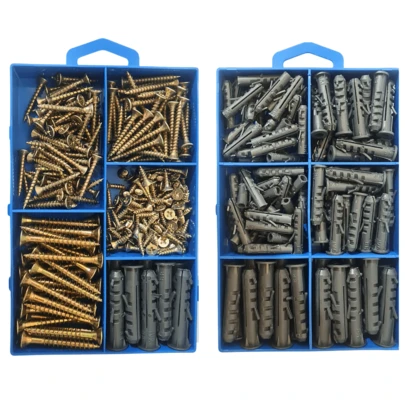 Kit Parafusos Philipss E Buchas Com Caixa Organizadora 360Pçs