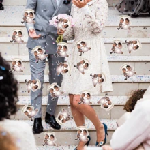 [10/25/50/100/150pcs] Personalized Face Confetti, Custom Photo Stickers, Wedding Birthday Bachelorette Party Decoration, Fun Face Paper Cutouts, Creative Party Favors, Anniversary, Table Scatter Decor - Special-shaped Stickers - View 5