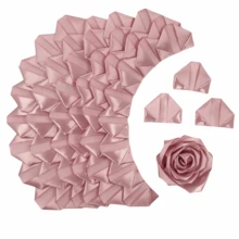 100 Piezas de Pétalos de Rosa de Cinta de Seda Hechos a Mano - Piezas Semiterminadas Perfectas para Rosas Eternas DIY, Ramos de Flores Eternas, Bouquets, 100 Piezas de Pétalos de Rosa de Cinta de Satén Premoldeados para el Día de San Valentín, Día de la Madre, Día del Padre, Aniversario, Boda, Cumpleaños, Fiesta, Compromiso, Graduaciones - Multicolor - Ver 31
