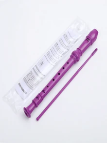 1pc Alto/Soprano Recorder For Beginners, 8-Hole Flute With Cleaning Rod, ABS Material Musical Instrument - Multicolor - View 18