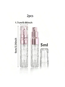 1 pieza Atomizador de perfume recargable portátil y mini, botellas aerosol de tamaño viaje de 5ml/0.2oz, accesorios, regalo para mamá, mujer y niña