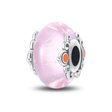 1 Piece Sterling Silver Luminous Charm Bead, Suitable For Original Bracelets, 100% 925 Pure Silver, Exquisite Style, Women's Jewelry Gift, Jewelry, Exquisite Snowflake Sky Blue Glass Cat Eyes, A Gift For Girls