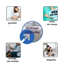 Capa Protetora Colchão Casal Box Impermeável Com Elástico