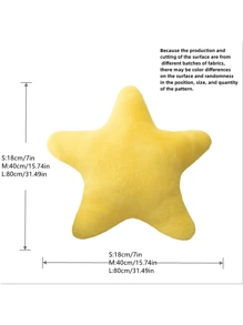 18cm/40cm/80cm 柔软毛绒星形娃娃、可爱星形枕头、腰垫、沙发装饰、生日/感恩节/圣诞节礼物