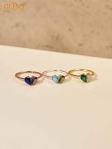 Custom Heart Birthstone Ring , Personalised 2 Birthstone Ring , Mothers Jewellery , Birthday Gift For Her , Stackable Ring , Bridesmaid Gift,Perfect For Weddings, Unique Women's Jewelry, Christmas Birthday Gift For Her,Gift For Her, Best Gift For Mother's Day, Valentine's Day, Easter,Daily Wear,For Birthdays,For Party