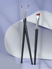 RANCAI 6件套精准斜角眼线刷套装，包含弯头眼线刷、细节刷、螺旋眉刷、斜角眉刷、扁平眼线刷和眼影刷 - 彩色 - 查看 4