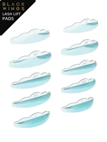 BLACKWINGS 5pairs Transparent Lash Lifting Cushion Pads And Keratin Lash Lifting Molds, Silicone Eyelash Curler, Eyelash Enhancing Tool For Makeup And Beauty, Reusable Eyelash Lifting Pads - Baby Blue - View 9