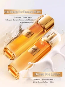 L’Oreal Paris 巴黎欧莱雅皇家胶原蛋白护肤套装,包含精华水65ml + 面霜50ml 或 130ml + 110ml,另附迷你蜂蜜精华水和蜂蜜面霜,富含重组胶原蛋白和麦卢卡蜂蜜复合物,质地轻盈易吸收,深层补水保湿,恢复肌肤光泽,减少皱纹,紧致提亮,适合所有肤质。 - LOTION & ESSENCE WATER SET - 查看 6