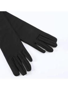 5 件 1920 年代盖茨比风格轻佻女郎服装配饰套装 20 年代人造轻佻女郎羽毛头饰复古珍珠项链手套水钻耳环派对头饰女士