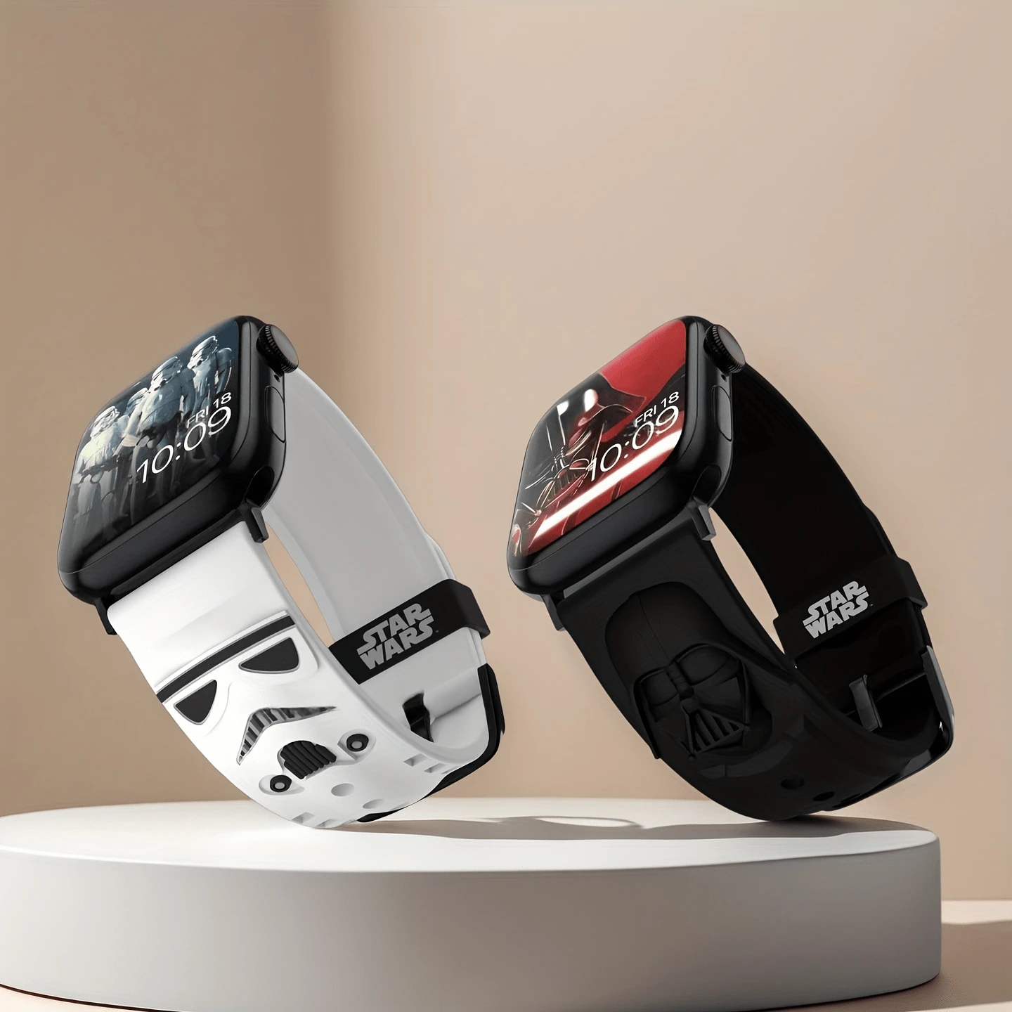 Star Wars 1/2pcs Star Wars Black And White Stormtrooper Silicone Smartwatch Band, Compatible With For Apple Watch, Ideal Gift For Holidays